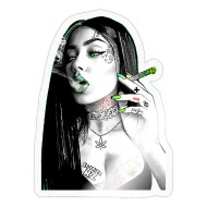 Woman Smoking Minimalist Sketch · Creative Fabrica